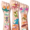 Gameza Dragon Temporary Tattoos for Kids - 220+ Dragon Party Favors Decorations Supplies Cool Dragon Fake Tattoos Stickers Boys Girls West Dragon Temporary Tattoos Bulk Gifts