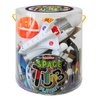 Tub Playset -Space from Deluxebase. Space Toys Figurine Set for Kids with Reusable Tub. 8 Piece Imagination Toys Playset with Toy Storage including Astronauts, Planets, Space Shuttle and Accessories.