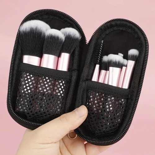 Starter Kit with 10pc Brush Set (Fair Shade 2) Mineral Makeup Loose Powder Bare Face Includes Matte Foundation, Veil Primer, Blush, Bronzer, Translucent Finishing Setting Powder SPF 30 Travel