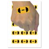 Weight Dumbbell Workout Icon Temporary Tattoo Water Resistant Fake Body Art Set Collection - 54 1" Tattoos (1 Sheet)