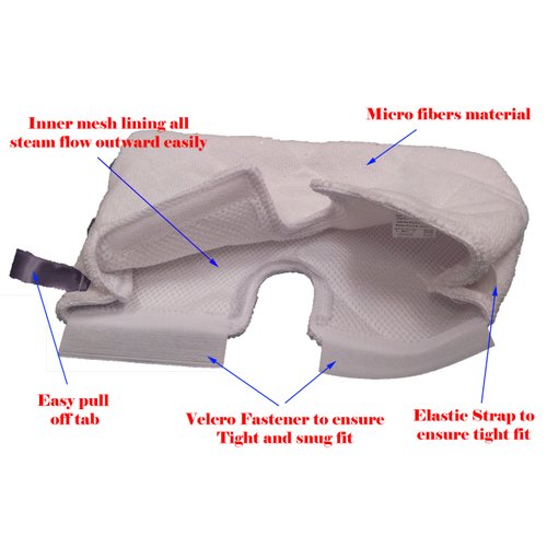 Standard Size (12.5" X 7.5") Steam Mop Replacement Pocket Pads for Erop-pro Shark S3501 S3601 S3901 Se450 (3, Standard 12.5" x 7.5")