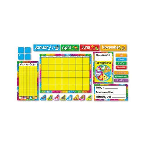 Year Around Calendar Bulletin Board Set, 22'' x 17'', Sold as 1 Set
