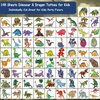 CHARLENT 148 PCS Dinosaur and Dragon Temporary Tattoos for Kids - Dragon Individually Tattoos for Boys Girls Dinosaur Birthday Party Favors Goodie Bag Fillers