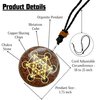Amazing Gemstone Orgone Pendant with Copper Shavings and Metatron Cube - Metal Healing Pendant Necklace for Women Men and Kids