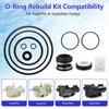 O-Ring Rebuild Repair Kit Compatible with Pentair SuperFlo, SuperMax Pool Pumps Parts, Includes US Seal PS-200 Shaft Seal, Water Slinger and O-Ring Lube, 2 Pump Union O-Rings, 2 Drain Plug O-Rings