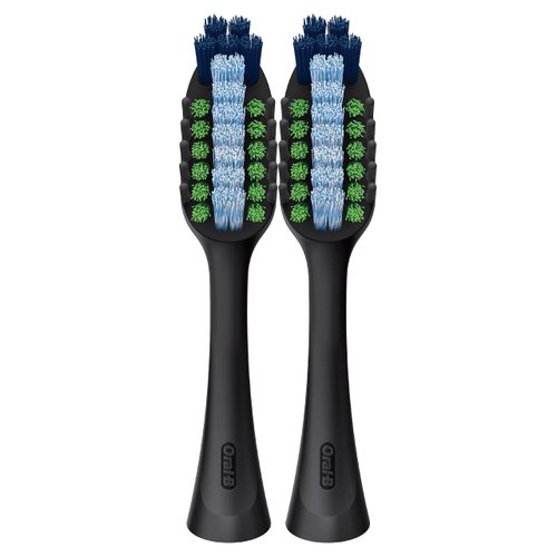 Oral-B Clic Toothbrush Whitening Replacement Brush Heads, Black, 2 Count