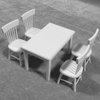 VBESTLIFE Dollhouse Chair, Miniature Furniture Model Wooden Dining Chair Furniture for 1:12 Doll House Accessory Dollhouse Accessories (White)