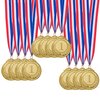 12 Pieces Gold Award Medals - Winner Medals Gold Prizes for Sports, Competitions, Party, Spelling Bees, Olympic Style, 2 Inches