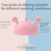 Baby Teething Toy, Teething Relief Pacifier, Baby Chew Toys for Sucking Needs(Pig Pink)