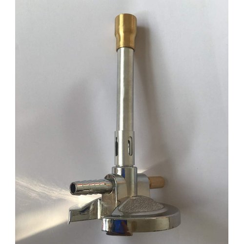 Lab Bunsen Burner, Air & Gas Adjustment with Flame Stabilizer for Natural Gas & Propane & Lab Heating