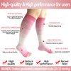 Open Toe Compression Socks 3 Pairs 20-25mmHg Toeless Graduated Compression Socks Sleeve