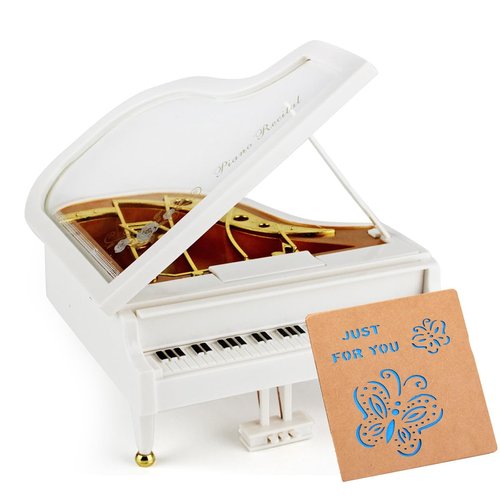 Udaney Piano Music Box Retro Classical Table Desk Decoration Gifts for Birhday/Valentine's Day/Mothers Day