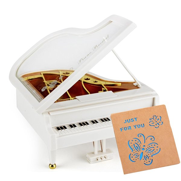 Udaney Piano Music Box Retro Classical Table Desk Decoration Gifts for Birhday/Valentine's Day/Mothers Day
