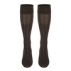 TOUCH Compression Socks for Women, 15-20 mmHg, Ribbed, Cotton, 1 Pair, Brown, Small