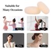 LUERMINJP Hair Bun Maker Hair Doughnut Set For Kids Girls and Women, Ring Style Hair Bun Shaper Ballet Buns Maker 6Pcs Donut Sock Bun, Hair Accessories DIY Hair Styles (Beige/2.75”)