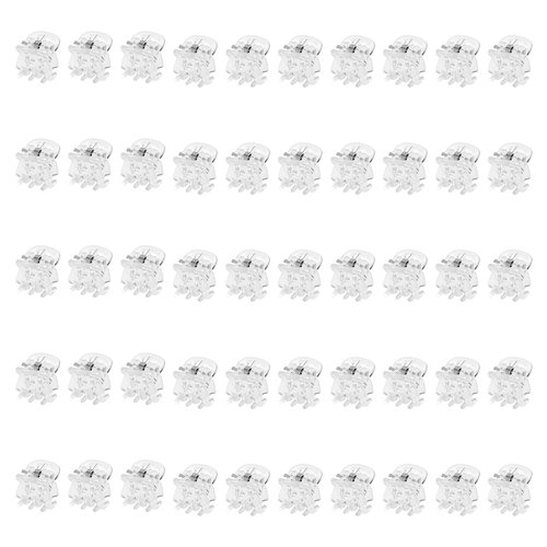 50 PCS Transparent White Mini Hair Claw Clips, Strong Grip Multifunction Clamp Clips, Non-Slip Hair Pins for Girls and Women