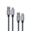 FHG 6FT 3.3FT USB 3.0 to USB C Cable 2Pack, High-Speed Transfer of 1GB in 2sec, 3A Fast Charging from 20% to 80% in 35mins, Sturdy Nylon Braided USB Data Cable, Compatible for iPhone 15/Galaxy/Win