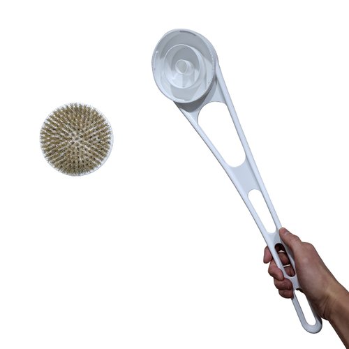SELYBACK 17.8" Body Brush, Attachable Brush Cap, Boar Bristle, Brush Water Removal Design