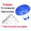 ATIE Collapsible/Retractable Pool Spa 1" Chlorine/Bromine Tablet Dispenser for Pool, Spa, Hot Tub, and Fountain, Perfect for Inflatable & Above-Ground Pools