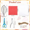 18 Pcs Thanksgiving Fall Paper Craft for Kids DIY Autumn Tissue Paper Leaf Suncatcher Kit with 20 PVC Contact Paper and 30 Colored Cellophane Paper for Kids Classroom DIY Crafts Art Party Supplies