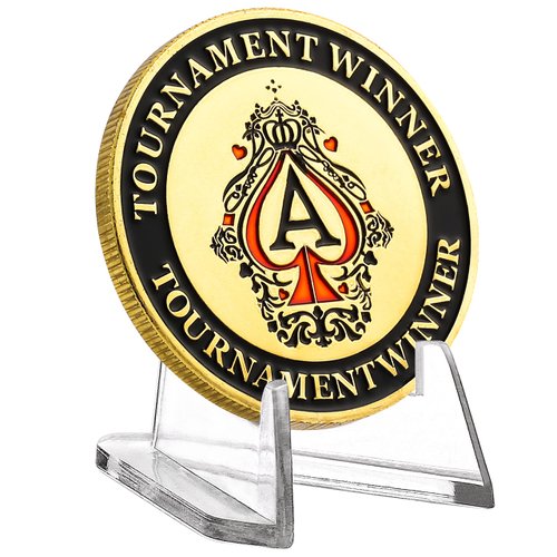 LuluCircle Acrylic Coin Display Stands, Challenge Coins Holders, Mini Easel Holders, Display Stand for Sports Cards, Casino Chips, Poker Guards, Greeting Cards, Challenge Medallions, AA Coins 1.4