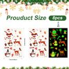 182pcs Glow In The Dark Tattoos, Christmas Temporary Waterproof Luminous Mixed Style Tattoos Sticker Stocking Stuffers Christmas Party Decorations Favors for Kids, 8 Sheets