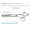 Barber Scissors Hair Thinning Scissors 5.75 Inch Hair Shears Professional Hair Scissors Sharp Hair Thinning Shears Convex Razor Edge 440c Barber Shears KINSARO