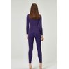 DEVOPS Women's Thermal Underwear Long Johns Top & Bottom Set (Medium, Purple)