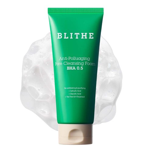BLITHE AHA BHA Cleanser - Deep Pore Cleanser and Pore Minimizer, Exfoliant for Face, For Clogged ...
