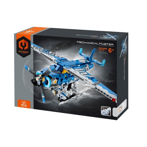 Dakott STEM Mechanical Transmission Engineering Building Toy, Seaplane Building Blocks Take Apart Toy, 323 Pcs DIY Building Kit, Learning Engineering Construction Toys