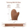 2 in 1 Self Tanning Mitt Applicator kit Self Tan Mit Self Tanner Mitt and Back Lotion Applicators for Your Back, Self Tan Mitt, Back Applicator Mitt for Self Tanner, Ultra Soft and Streak Free