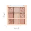 9 Colors Nude Champagne Gold Matte Shimmer Eyeshadow Palette for Eye Makeup,High Pigmented Eye Shadow Primers Powder Palet de sombras de ojos-04#