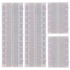 BOJACK 3 Values 130 Pcs Solderless Breadboard 4 Pcs 830 Tie Points & 400 Tie Points & 126 Pcs Flexible Breadboard Jumper Wires