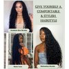 Deep Wave Bulk Human Hair for Braiding Boho Braids Human Hair for Bohemian Knotless Braids Braiding Hair Micro Braiding Hair No Weft Human Hair Extensions 2Bundles(Natural Black#,18inch)