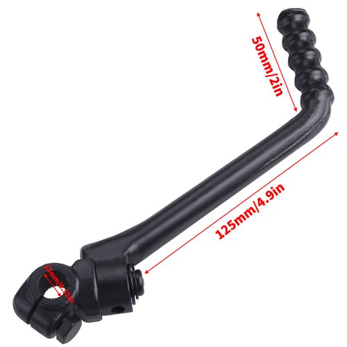 MRELC 13mm Kick Starter Lever Pedal Replacement Compatible with 50cc 70cc 90cc 110cc 125cc 150cc Pit Dirt Bike（Black）