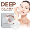 ONMYLOVIN Deep Collagen Face Mask, Bio-Collagen Korean Overnight Hydrogel Mask, Anti Wrinkle Firming Lifting Korean Collagen Films for Improve Skin Elasticity,Firming And Moisturizing 5 Pack