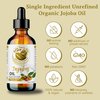 Bella Terra Oils - Organic Jojoba Oil 4oz - Cold-Pressed Excellence, Non-Comedogenic, Bathed in Vitamin C & E, For Those Seeking the Best Oils for Skin