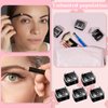 5 Pcs Cosmetic Pencil Sharpener, Eyeliner Sharpener Makeup Sharpener Small Lip Pencil Sharpener Manual Cosmetic Pencil Sharpener for Eyeliner Lip Liner Pencils (Black)