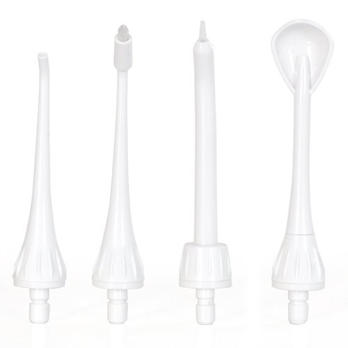 ToiletTree Products 4 Pack Replacement Tips, Professional Rechargeable Oral Irrigator with High Capacity Water Tank, 2nd Generation Version