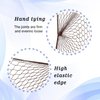 ColorYoung Hair Nets 24PCS Brown Invisible Elastic Edge Thicker Mesh Hair Net for Bun Hair Bun Kitchen Food Serive Sleeping Bun Nets for Ballet