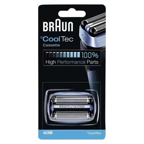Braun CoolTec 40B Foil & Cutter Replacement Head, Compatible with CoolTec Shaver