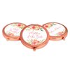 Andaz Press Rose Gold Compact Pocket Makeup Mirror Wedding Gift, English Garden Florals, Mother of The Bride, 1-Pack, Girls Women Bridal Shower Wedding Party Gifts