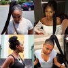 VAVANGA Box Braided Drawstring Ponytail - 26 Inch Long 3X Box Braids Ponytail Hairpiece Clip-in Braiding Drawstring Ponytail Crochet Braided Hair Extensions for Black Women(#1, 26”)
