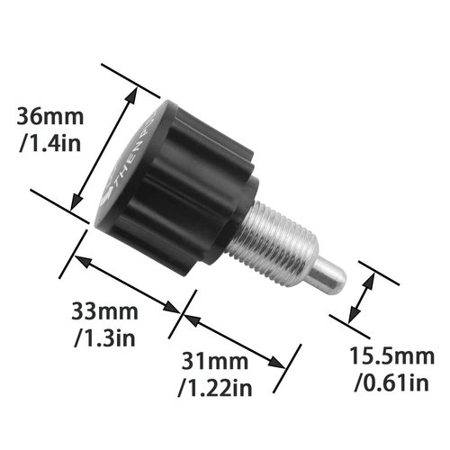 DGHAOP M16 Pop Pull Pin Knob 2PCS Indoor Exercise Bike Locking Pins Bike M16 Adjustment Release Pull-up Spring Knobs