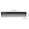 HYOUJIN 601 Black Carbon Wide Tooth Comb Detangling Comb Detangler Hair Comb for Long Wet hair Hair Straighten Curly Hair 230℃ Heat Resistan