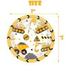 80 Pcs Construction Party Supplies Construction Disposable Paper Dinner Plates Napkins Forks Dinnerware for Dump Truck Theme Baby Shower 1st 2nd 3rd 4th Bday Party Decorations