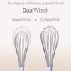Whisk Wiper - Wipe a Whisk Easily - Multipurpose Kitchen Tool, Made In USA - Includes 11" Stainless-Steel Whisk - Cool Baking Gadget, A Great Gift For Men and Women (Color: Glass Blue)