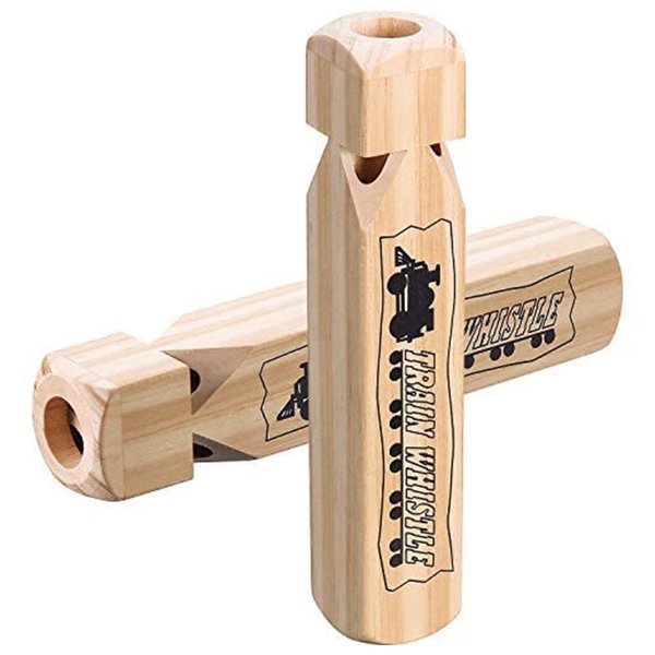 Tatuo 2 Pcs 7.4 Inch Train Whistles for Kids Wooden Train Whistle Wood Whistle 4 Tones Wood Train Whistle for Party Favors Party Supplies Party Noisemaker Random Style