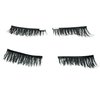 3D Professional Reusable Dual Magnetic False Eyelashes 1 Pair (4 pieces) Natural Black