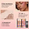 HOSAILY 16 Colors Blush Contour Highlighter Makeup Palette, All-in-One Shimmer Silky Matte Mineral Blush Powder Palette, Face Sculpting Bronzer Blusher Illuminator Palette for a Natural Glowing